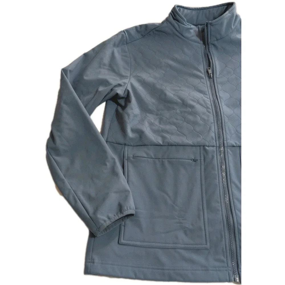 Maelreg Performance Blue Quilted Full Zip Jacket‎ Men's Medium